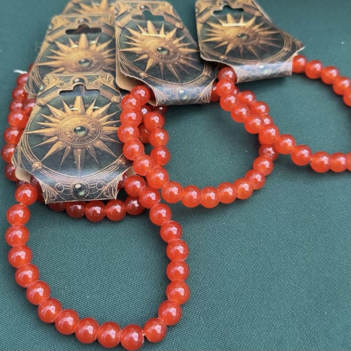 Red Agate Crystal Bracelet